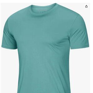 Men's T-shirt Quick Dry Athletic Running Swim Top Tee Performance Water Shirts